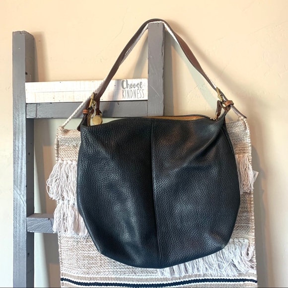 Vintage Dooney & Bourke pebbled leather hobo - Picture 3 of 8